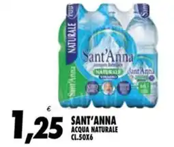 Compri Meglio Sant'anna acqua naturale offerta