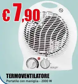 Casalandia Termoventilatore portatile con maniglia 2000 W offerta
