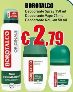 Casalandia BOROTALCO Deodorante Spray, Deodorante Vapo, Deodorante Roll-on offerta