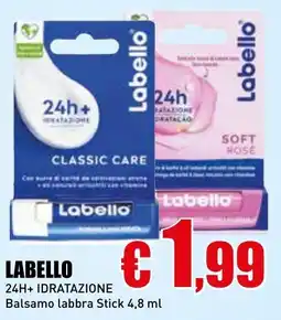 Casalandia LABELLO 24h+ idratazione balsamo labbra stick offerta