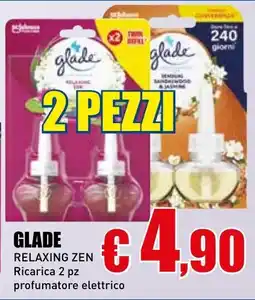 Casalandia GLADE Relaxing zen Ricarica 2 pz profumatore elettrico offerta