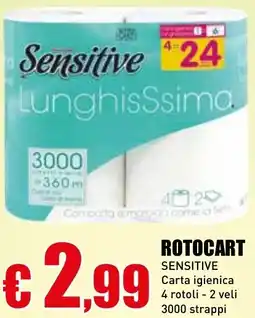 Casalandia ROTOCART Sensitive carta igienica offerta