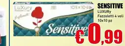 Casalandia SENSITIVE Luxury Fazzoletti 4 veli 10x10 pz offerta