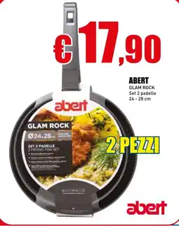 Casalandia ABERT Glam rock set 2 padelle 24-28 cm offerta