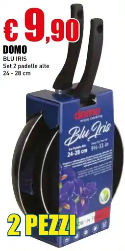 Casalandia DOMO blu iris set 2 padelle alte offerta