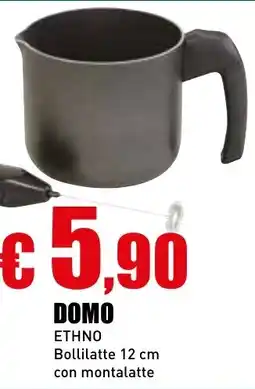 Casalandia DOMO Ethno bollilatte 12 cm con montalatte offerta