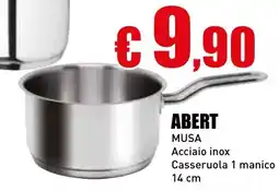 Casalandia ABERT Musa acciaio inox casseruola 1 manico 14 cm offerta