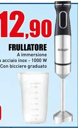 Casalandia Frullatore a immersione in acciaio inox - 1000 W offerta