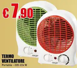 Casalandia Termo ventilatore Portatile 220-224 W offerta