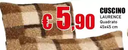 Casalandia Cuscino laurence quadrato 45x45 cm offerta