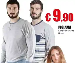 Casalandia Pigiama lungo in cotone uomo offerta