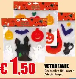 Casalandia Vetrofanie decorative halloween adesivi in gel offerta