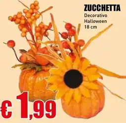 Casalandia Zucchetta decorativo halloween 18 cm offerta