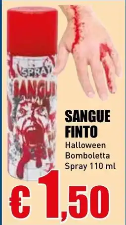 Casalandia Sangue finto halloween bomboletta spray offerta