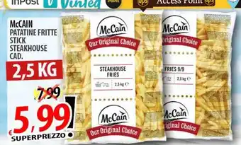 Mccain patatine fritte stick steakhouse