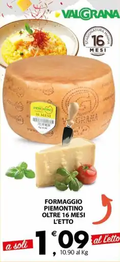 Despar Formaggio piemontino oltre 16 mesi l'etto offerta