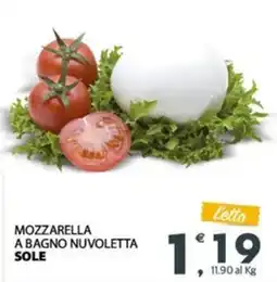 Despar Mozzarella a bagno nuvoletta SOLE offerta
