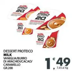 Despar Dessert proteico MILK offerta