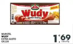 Despar Wurstel wudy extra gusto AIA offerta