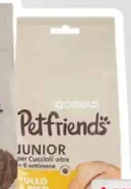Spazio Conad Conad petfriends junior per cuccioli oltre le 6 settimane con pollo & riso offerta