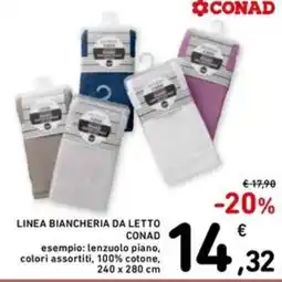 Spazio Conad Linea biancheria da letto CONAD offerta