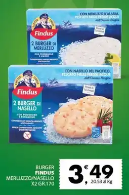 Despar Burger FINDUS offerta