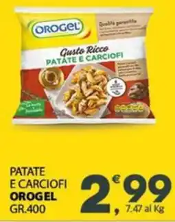 Despar Patate e carciofi OROGEL offerta