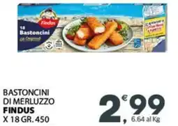Despar Bastoncini di merluzzo FINDUS x18 offerta