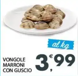 Despar Vongole marroni con guscio offerta