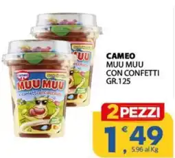 Despar Cameo muu muu con confetti offerta