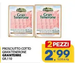 Despar Prosciutto cotto grantenerone GRANTERRE offerta