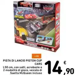Spazio Conad Pista di lancio piston cup cars offerta