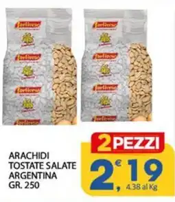 Despar Arachidi tostate salate argentina offerta
