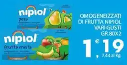 Despar Omogeneizzati di frutta NIPIOL offerta