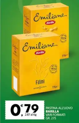 Despar Pastina all'uovo BARILLA offerta