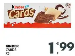 Despar Kinder cards X5 offerta