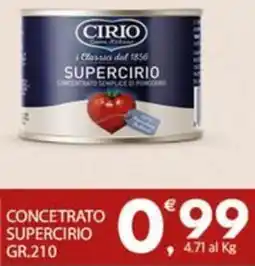 Despar Concetrato super CIRIO offerta