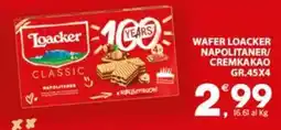 Despar Wafer loacker napolitaner/ cremkakao offerta