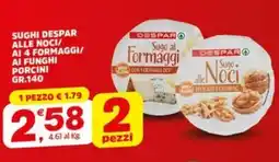 Despar Sughi despar alle noci/ ai 4 formaggi/ ai funghi offerta