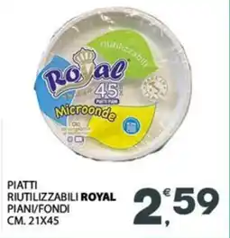 Despar Piatti riutilizzabili ROYAL offerta