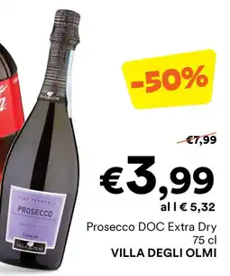Unes Prosecco DOC Extra Dry VILLA DEGLI OLMI offerta