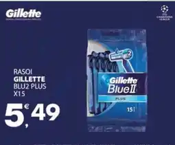 Despar Rasoi gillette blu2 plus x15 offerta