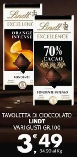 Despar Tavoletta di cioccolato LINDT offerta
