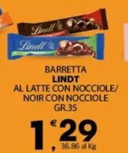 Despar Barretta LINDT offerta