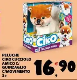 Despar Peluche ciko cucciolo amico c/ guinzaglio c/movimento 3+ offerta