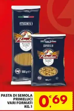 Despar Pasta di semola primeluci offerta
