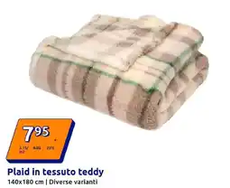 Action Plaid in tessuto teddy offerta