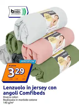 Action Lenzuolo in jersey con angoli COMFIBEDS offerta