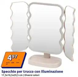 Action Specchio per trucco con illuminazione offerta