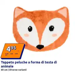 Action Tappeto peluche a forma di testa di animale offerta